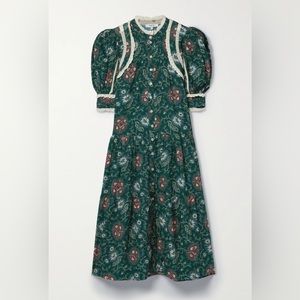 Sea NY green robina long sleeve dress size small NWT